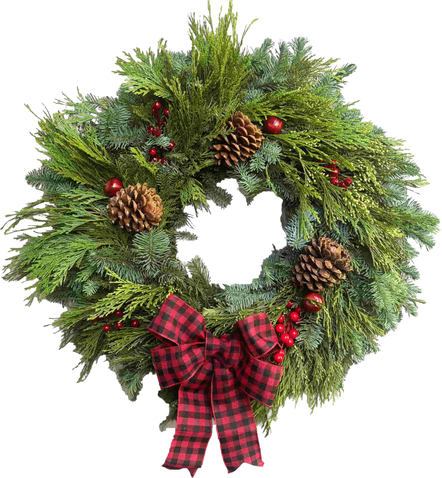 Cascade Evergreen Wreath
