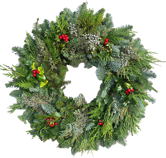 Green Holly Wreath